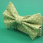 Green Polkadot Dog Bow Tie, thumbnail 5 of 6