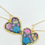 Gothic Heart Earrings With Real Flowers, thumbnail 5 of 12