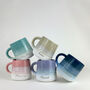 Personalised Reactive Glaze Stoneware Mug, thumbnail 1 of 9