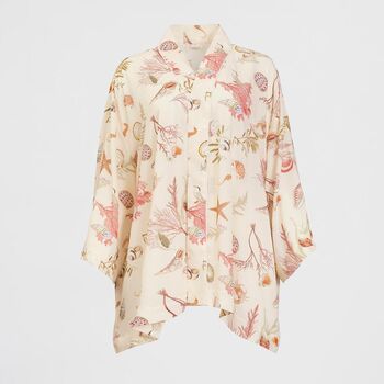 Whispering Sands Lotus Pink Short Kimono, 2 of 3