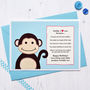 'Monkey' Love You Because Personalised Birthday Card, thumbnail 1 of 4