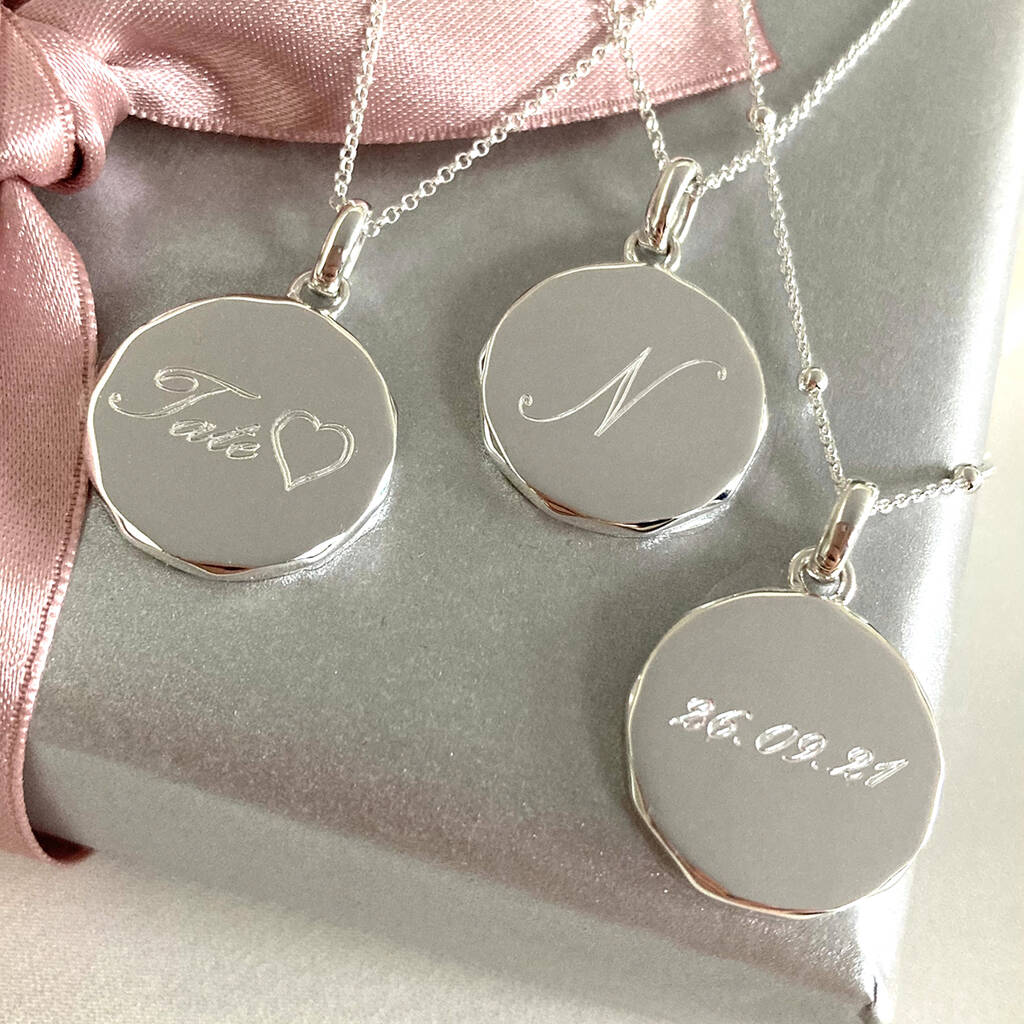 personalised bridesmaid necklace