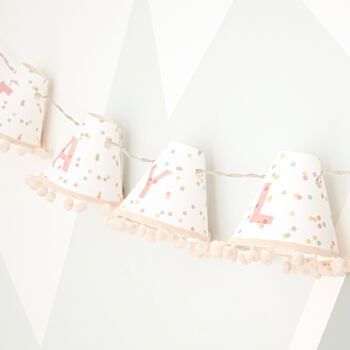 Personalised Fairy Lights In Pink, 3 of 11
