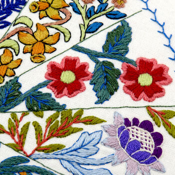 A Year Inspired By William Morris Hand Embroidery Kit, 2 of 12