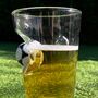 Personalised Football Beer Glass, thumbnail 4 of 10
