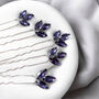 Set Of Five Purple Hair Pins, thumbnail 1 of 5
