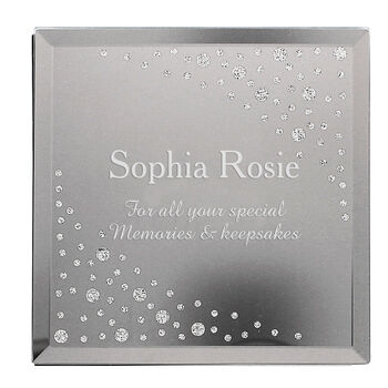 Personalised Diamante Trinket Box With Name, 2 of 10