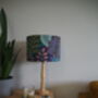 Pink And Teal Exotic Floral Lampshade, thumbnail 7 of 9