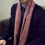 Men's Personalised Reversible Gingham Check Scarf, thumbnail 4 of 9