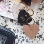 Personalised Saffiano Leather Heart Keyring, thumbnail 7 of 10