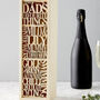 Personalised Father's Day Favourite Things Bottle Box, thumbnail 2 of 2