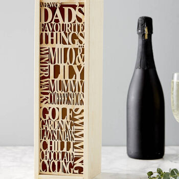 Personalised Father's Day Favourite Things Bottle Box, 2 of 2