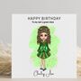 Irish Dancer Birthday Card Personalised, thumbnail 3 of 4