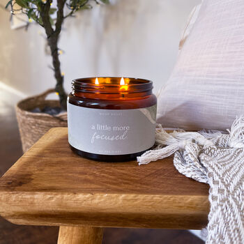 More Focused Essential Oil Aromatherapy Candle, 2 of 2