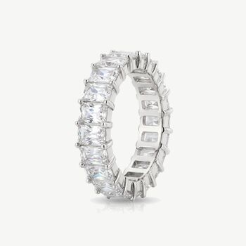 Sterling Silver Cubic Zirconia Ring For Women, 2 of 4