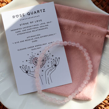Rose Quartz Bracelet – Love And Compassion, 2 of 6