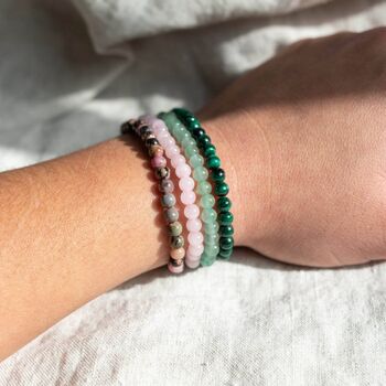 Heart Chakra Bracelet Set For Love, Compassion And Emotional Balance, 2 of 2