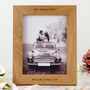 Personalised Oak Wedding Photo Frame, thumbnail 4 of 11
