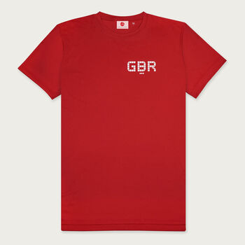 Gbr Red Sports Activewear T Shirt, 5 of 6