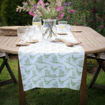 Pheasant Cotton Table Runner, 2 of 4