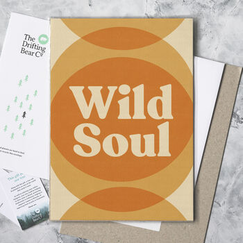 'Wild Soul' Typographic Print, 2 of 5