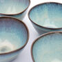 Handmade Ceramic Moon Glaze Blue Bowl, thumbnail 1 of 8