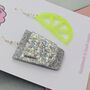 Tequila And Lime Resin Glitter Earrings, thumbnail 2 of 4