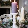 Pair Of White Wooden Pillar Candle Holders, thumbnail 4 of 10