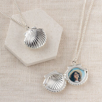 Personalised Mother's Day Sea Shell Locket Necklace, 2 of 8