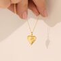 Personalised Fingerprint Organic Heart Necklace, thumbnail 2 of 5