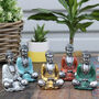 6x Silver Mini Buddha Assorted Colours, thumbnail 6 of 6
