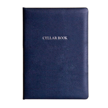 Personalised Hand Bound Leather Wine Cellar Book, 5 of 5