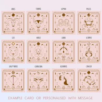 Zodiac Star Sign Disc Shaped Necklace – 12 Signs, 12 of 12