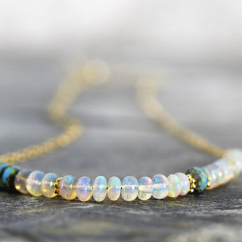 Ethiopian Opal Necklace, 6 of 10