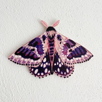 Colourful Wooden Moth Decorations, 5 of 9