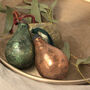 Glass Antique Pear Bauble Decorations | Choice Of Four Colours, thumbnail 4 of 4