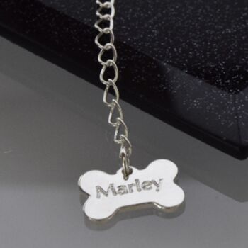 Personalised French Bulldog Sterling Silver Necklace, 5 of 7