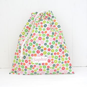 Personalised Oilcloth Wipe Clean Pe Bag, 2 of 5