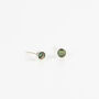 Paua Shell Silver Plated Stud Earrings, thumbnail 2 of 3