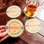Set Of Four Retro Style Personalised Beer Mats, thumbnail 1 of 2