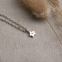 Initial Personalised Silver Star Pendant With Gold Option, thumbnail 3 of 4
