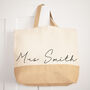 Personalised Handwritten Type Beach And Shopping Bag, thumbnail 2 of 6