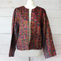 Ladies Recycled Silk Kantha Hand Stitched Jacket, thumbnail 1 of 6