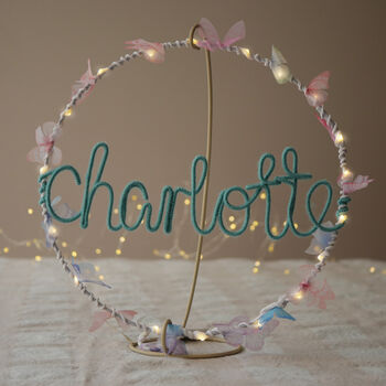 Personalised Butterfly Light Gift For Girl, Christening Gift, 6 of 6