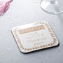 Personalised Reserved For Prosecco Glass Coaster, thumbnail 3 of 3