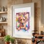 Vibrant Colourful Pet Portrait, thumbnail 2 of 7