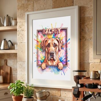 Vibrant Colourful Pet Portrait, 2 of 7