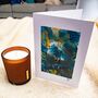 Sold Turquoise Gold Card With Hand Painted Artwork, thumbnail 3 of 8