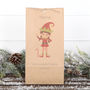 Personalised Christmas Boy Or Girl Elf Gift Bag, thumbnail 1 of 4