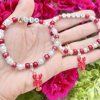 Personalised Lobster Name Bracelet For Him Or Her, 2 of 10